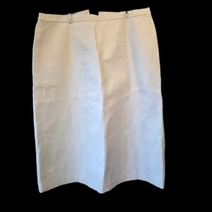Roaman's Classic Cream Pencil Skirt